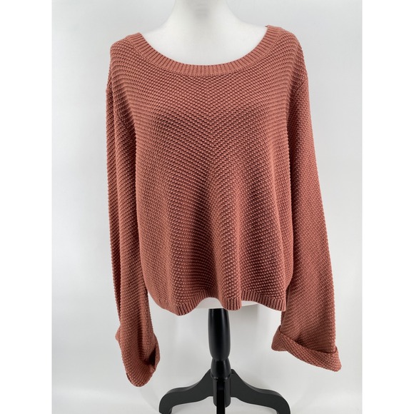 Roxy Sweaters - Roxy Women's Scoop Neck Knit Sweater in Dusty Rose